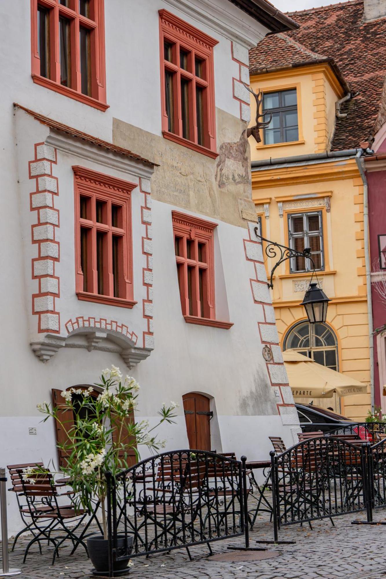 Casa Cu Cerb Hotel Segesvár Kültér fotó