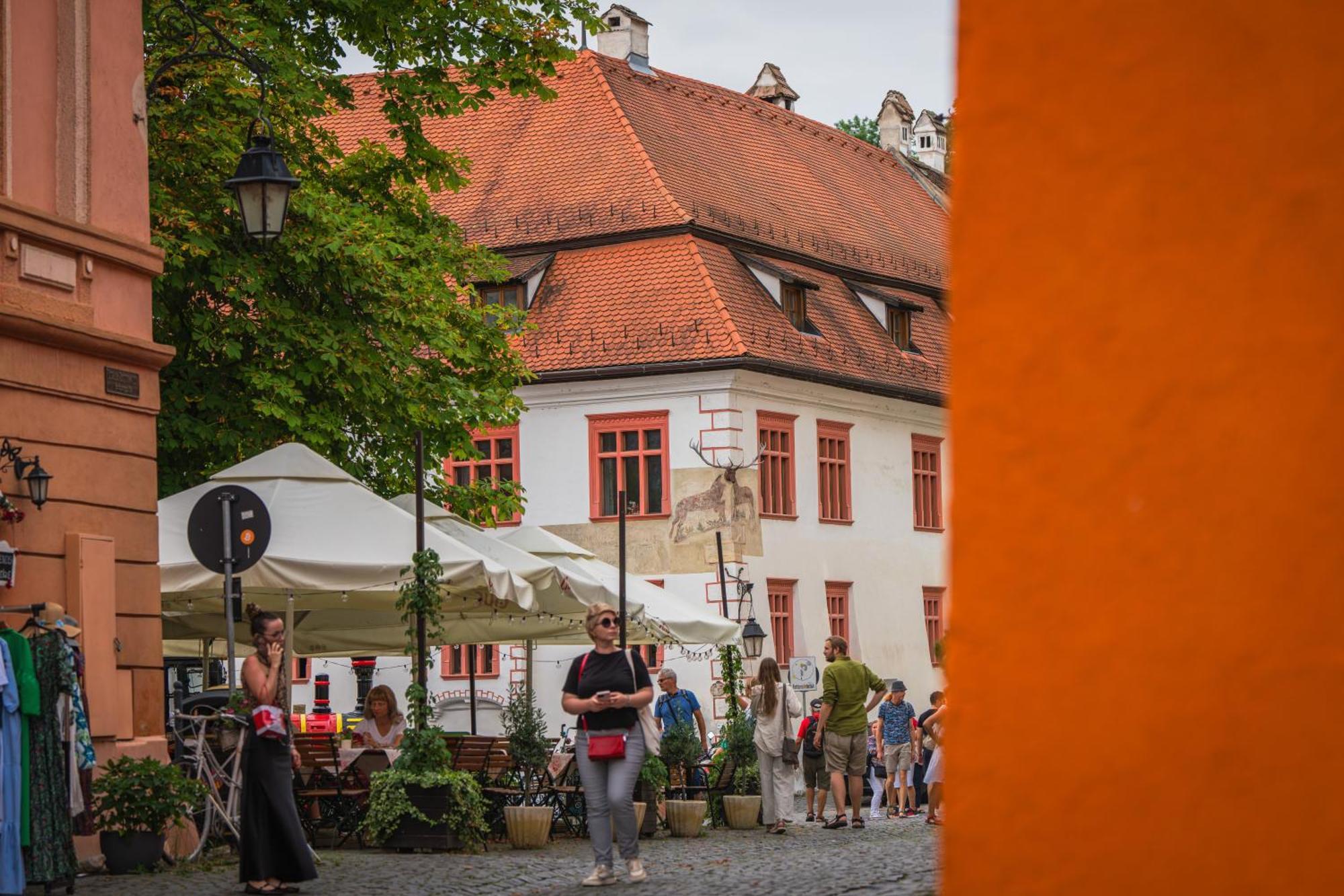 Casa Cu Cerb Hotel Segesvár Kültér fotó