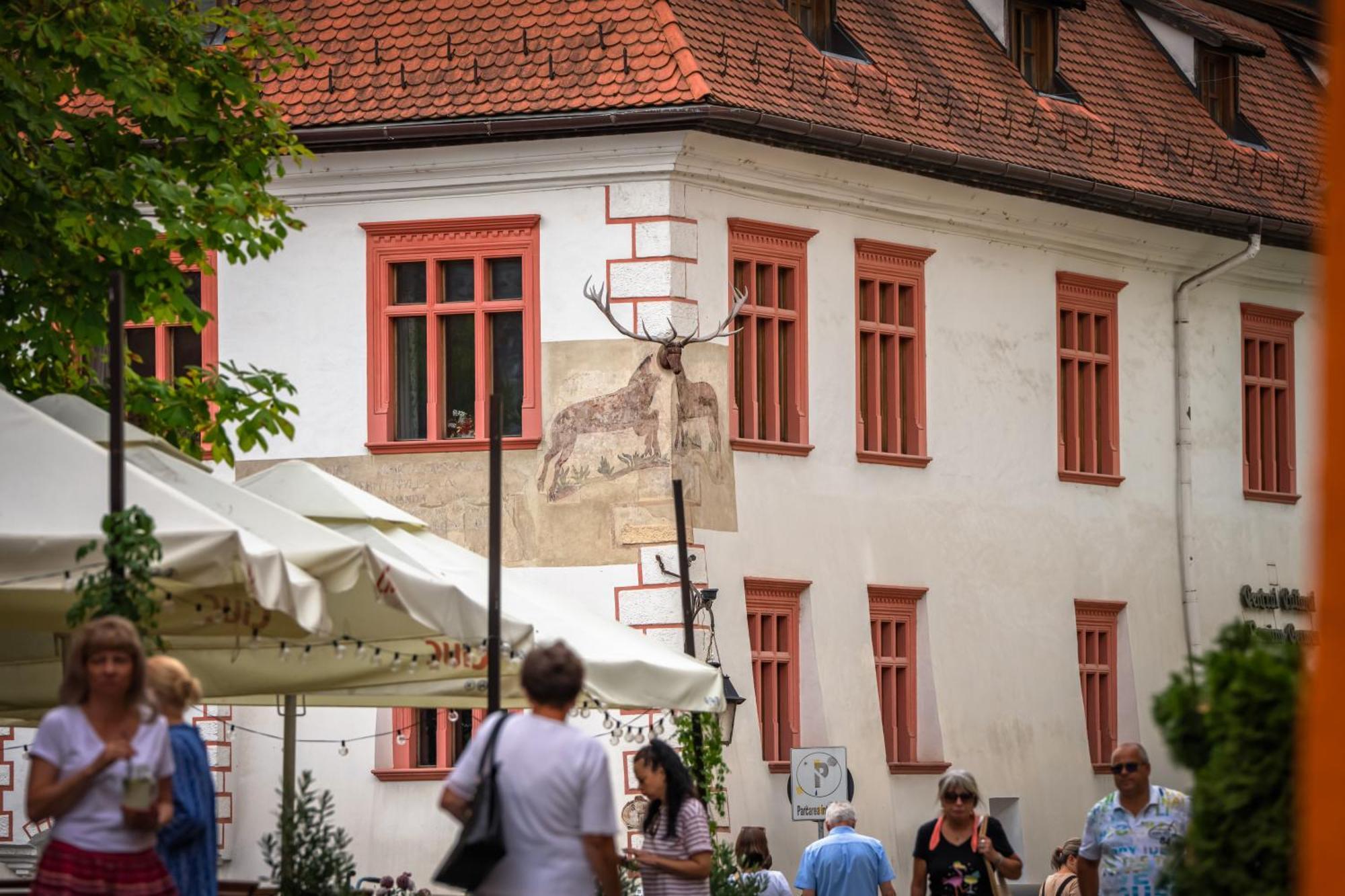 Casa Cu Cerb Hotel Segesvár Kültér fotó