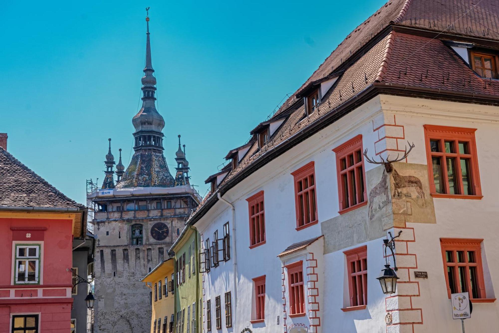 Casa Cu Cerb Hotel Segesvár Kültér fotó